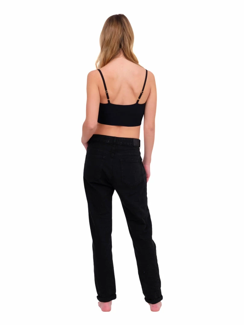 Q2 Black Straight Leg Pant 9 Q2 Black Straight Leg Pant