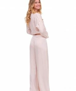 Naughty Girl Shop Bottoms Champagne Silky Wide Leg Pant 14 Naughty Girl Shop Bottoms Champagne Silky Wide Leg Pant