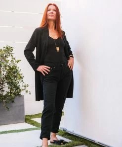 Q2 Black Straight Leg Pant 11 Q2 Black Straight Leg Pant