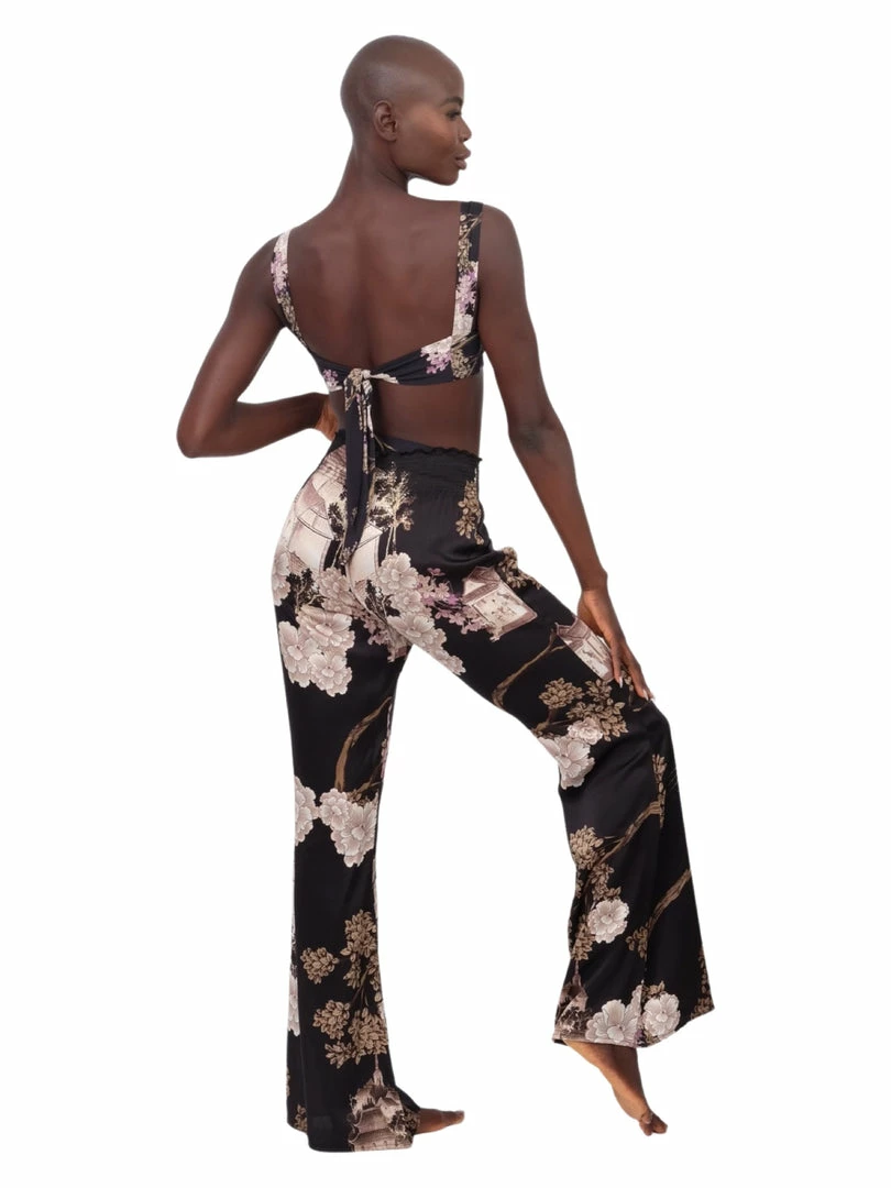 Aguaclara Bottoms Black Exotico Wide Leg Pants 6 Aguaclara Bottoms Black Exotico Wide Leg Pants