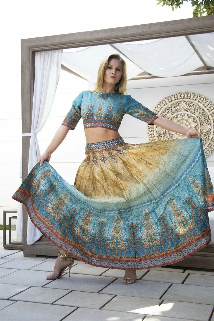 Jsquad Indian Detail Skirt Bottoms 3 Jsquad Indian Detail Skirt Bottoms