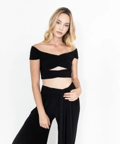 Jet Set Diaries Bottoms Black Sash Pants