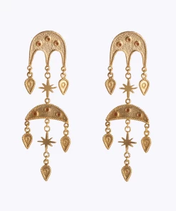 La Sierra Terracotta Jebel Double Earrings