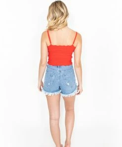 Le Rumi Knit Tank Top Bandeau Red 19 Le Rumi Knit Tank Top Bandeau Red