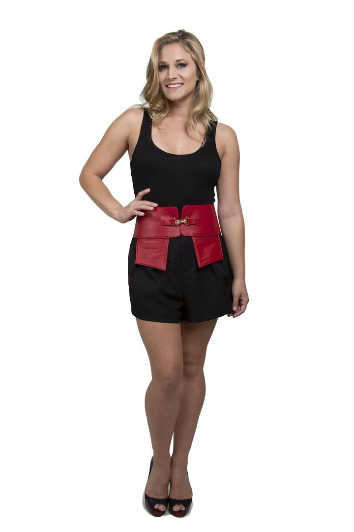 Alexa Stone Red Jaqui Leather Belt Accessories 7 Alexa Stone Red Jaqui Leather Belt Accessories