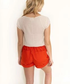 Line N Dot Red Short Shorts Bottoms 14 Line N Dot Red Short Shorts Bottoms