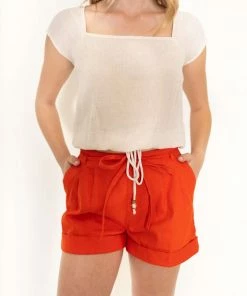 Line N Dot Red Short Shorts Bottoms 15 Line N Dot Red Short Shorts Bottoms