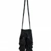 Najash Black Mini Mochila Purse With Tassels