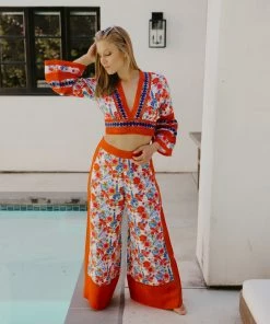 Rinku Floral Linen Pant