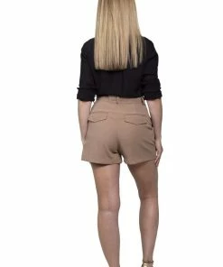 Dress Forum High-Waist Pleated Shorts Tan Basics 13 Dress Forum High-Waist Pleated Shorts Tan Basics