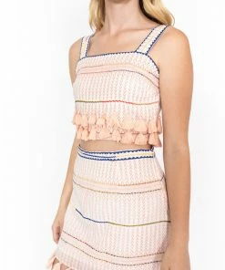 Saylor Pink Tassel Mini Skirt 15 Saylor Pink Tassel Mini Skirt