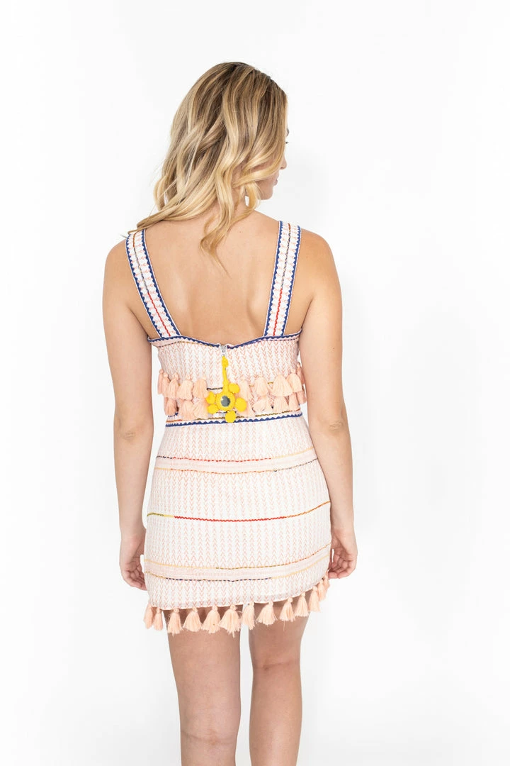 Saylor Pink Tassel Mini Skirt 10 Saylor Pink Tassel Mini Skirt