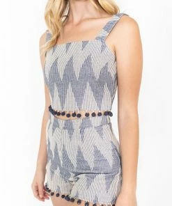 Saylor Zig Zag High Waist Shorts