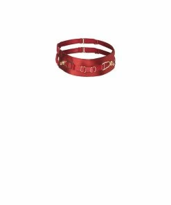 Murmur Accessories Red Satin Collar