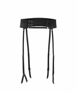 Murmur Accessories Black Secure Satin Belt