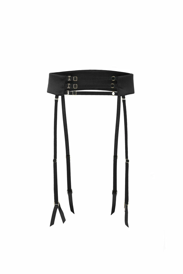 Murmur Accessories Black Secure Satin Belt 4 Murmur Accessories Black Secure Satin Belt