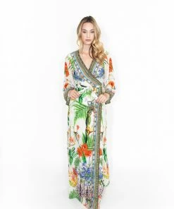 Shahida Parides Dresses Green Belted Cover Up Dress