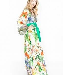 Shahida Parides Dresses Green Belted Cover Up Dress