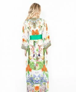 Shahida Parides Dresses Green Belted Cover Up Dress