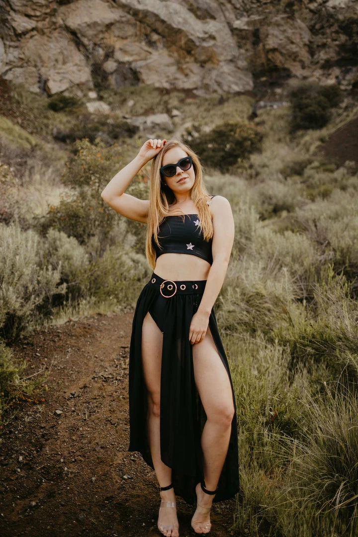 EastNWest Label Tops Star Top Black 4 EastNWest Label Tops Star Top Black