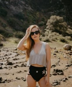 EastNWest Label Black Star Undies Lingerie