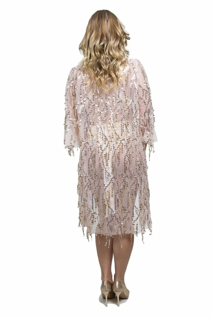 Hayden Nudes Sequin Kimono Champagne 6 Hayden Nudes Sequin Kimono Champagne