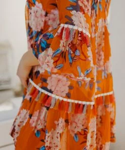 Dresses Taj Floral Orange Tunic