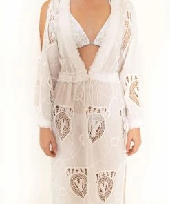 Taj Long Solid White Coverup Dress Dresses 19 Taj Long Solid White Coverup Dress Dresses