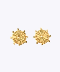 La Sierra Voragine Spiral Sun Earrings