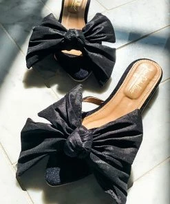Jessica Caballero Shoes Black Bow Flats