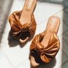 Jessica Caballero Bronze Julieta Bow Flats Nudes