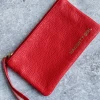 Etsy Accessories Red Leather Clutch
