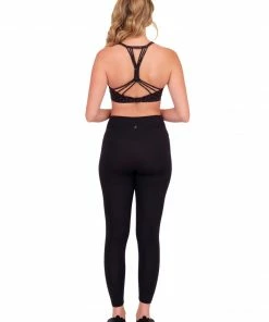 Glyder Metallic Polka Dot Strappy Sports Bra Activewear