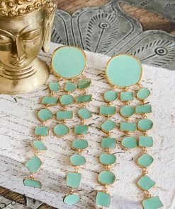La Sierra Accessories Sea Green Bazaar Earrings