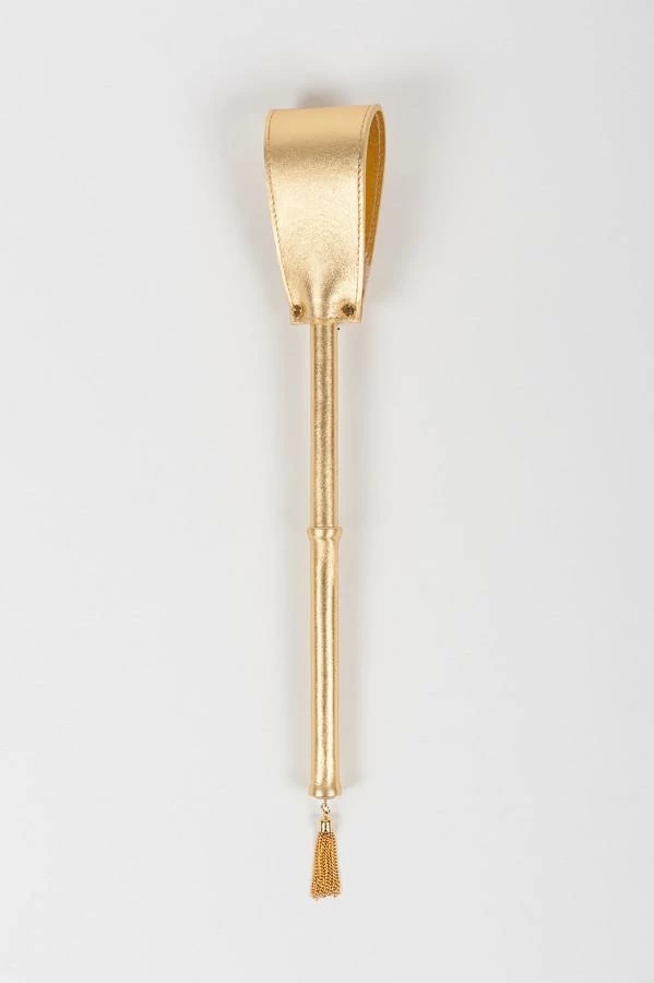 Fraulein Kink Golden Leather Crop 3 Fraulein Kink Golden Leather Crop