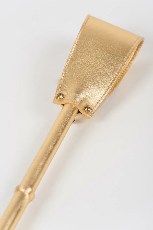 Fraulein Kink Golden Leather Crop 6 Fraulein Kink Golden Leather Crop