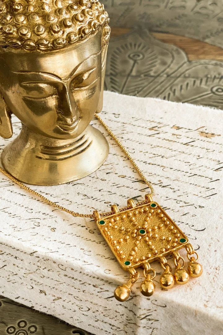 La Sierra Harasi Necklace Dark Green 3 La Sierra Harasi Necklace Dark Green