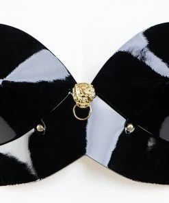 Fraulein Kink Black Italian Patent Leather Bra