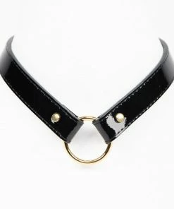 Fraulein Kink Italian Patent Leather Collar Lingerie