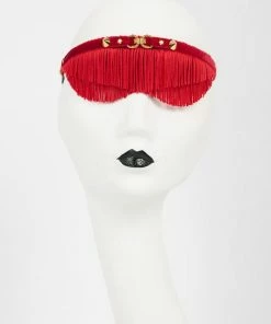Fraulein Kink Rouge Fringe Blindfold Lingerie 5 Fraulein Kink Rouge Fringe Blindfold Lingerie