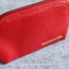Etsy Accessories Red Leather Makeup Bag Large