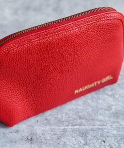 Etsy Accessories Red Leather Makeup Bag Large