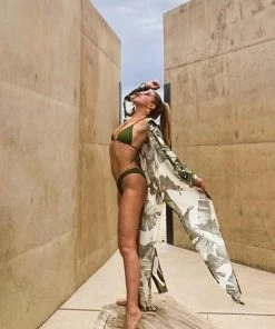 Aguaclara Palm Leaf Tunic Coverup Tops 18 Aguaclara Palm Leaf Tunic Coverup Tops