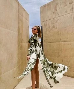 Aguaclara Palm Leaf Tunic Coverup Tops 19 Aguaclara Palm Leaf Tunic Coverup Tops