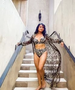 Aguaclara Leopard Print Tunic Coverup 20 Aguaclara Leopard Print Tunic Coverup