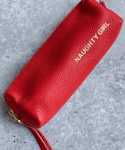 Etsy Accessories Red Leather Pencil Case