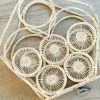 Guadalupe LLC Accessories Natural Woven Basket Purse