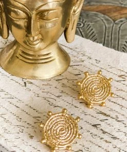 La Sierra Voragine Spiral Sun Earrings