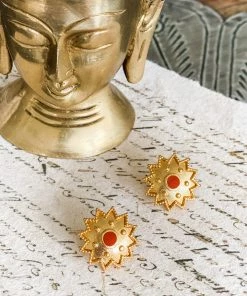 La Sierra Accessories Terracotta Sun Earrings
