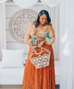 Z&L Summer Sunset Wrap Top Tops